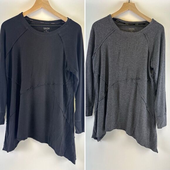 Calvin Klein Performance Quick Dry Tunic Long Sleeve Active Yoga Tops Womens 1X - Picture 1 of 15